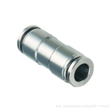 Rostfritt stål 316L Push In Fittings Straight Union